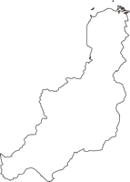 山形県最上郡大蔵村（おおくらむら）の白地図無料ダウンロード