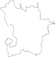 茨城県下妻市（しもつまし）の白地図無料ダウンロード