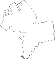 千葉県袖ケ浦市（そでがうらし）の白地図無料ダウンロード