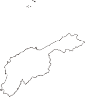 石川県輪島市（わじまし）の白地図無料ダウンロード