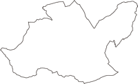 山梨県韮崎市（にらさきし）の白地図無料ダウンロード