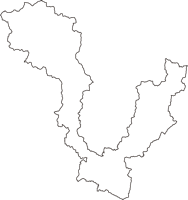 岐阜県関市（せきし）の白地図無料ダウンロード