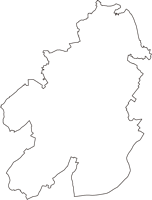 愛知県安城市（あんじょうし）の白地図無料ダウンロード