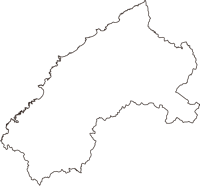 島根県大田市（おおだし）の白地図無料ダウンロード