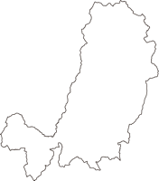 岡山県津山市（つやまし）の白地図無料ダウンロード