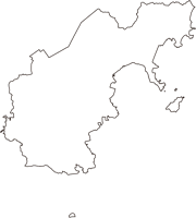岡山県玉野市（たまのし）の白地図無料ダウンロード