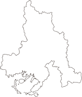 山口県周南市（しゅうなんし）の白地図無料ダウンロード