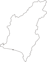高知県安芸市（あきし）の白地図無料ダウンロード