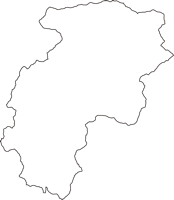 高知県安芸郡馬路村（うまじむら）の白地図無料ダウンロード