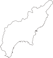 高知県幡多郡黒潮町（くろしおちょう）の白地図無料ダウンロード