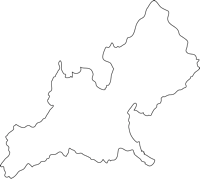 福岡県筑紫野市（ちくしのし）の白地図無料ダウンロード