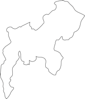 福岡県太宰府市（だざいふし）の白地図無料ダウンロード