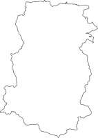 大分県宇佐市（うさし）の白地図無料ダウンロード