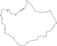 鹿児島県出水市（いずみし）の白地図無料ダウンロード