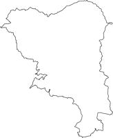 鹿児島県霧島市（きりしまし）の白地図無料ダウンロード