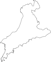 鹿児島県南大隅町（みなみおおすみちょう）の白地図無料ダウンロード