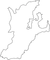 鹿児島県龍郷町（たつごうちょう）の白地図無料ダウンロード