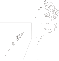 鹿児島県大島郡宇検村（うけんそん）の白地図無料ダウンロードの白地図無料ダウンロード